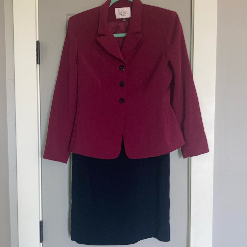Le Suit Petite Suit - Pink & Black - 4P